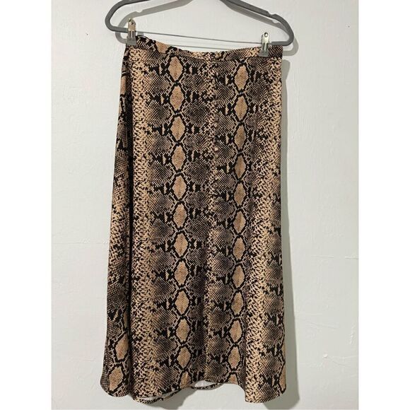 Chelsea & Theodore snake print midi dress 8 - Picture 1 of 9